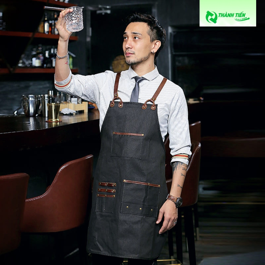 Mẫu tạp dề da bartender​