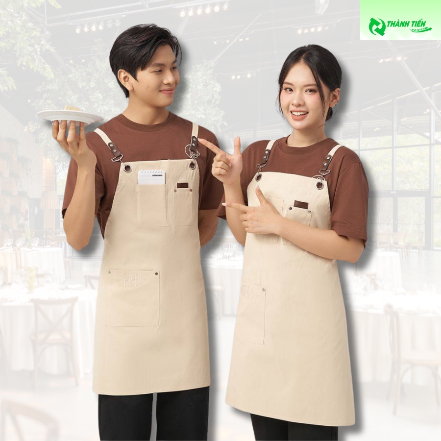 Mẫu tạp dề yếm nhà hàng 
