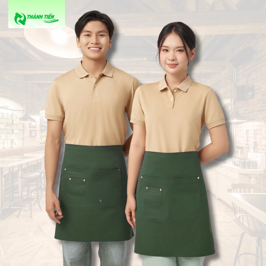 Lựa chọn màu sắc tạp dề đồng bộ với màu thương hiệu 