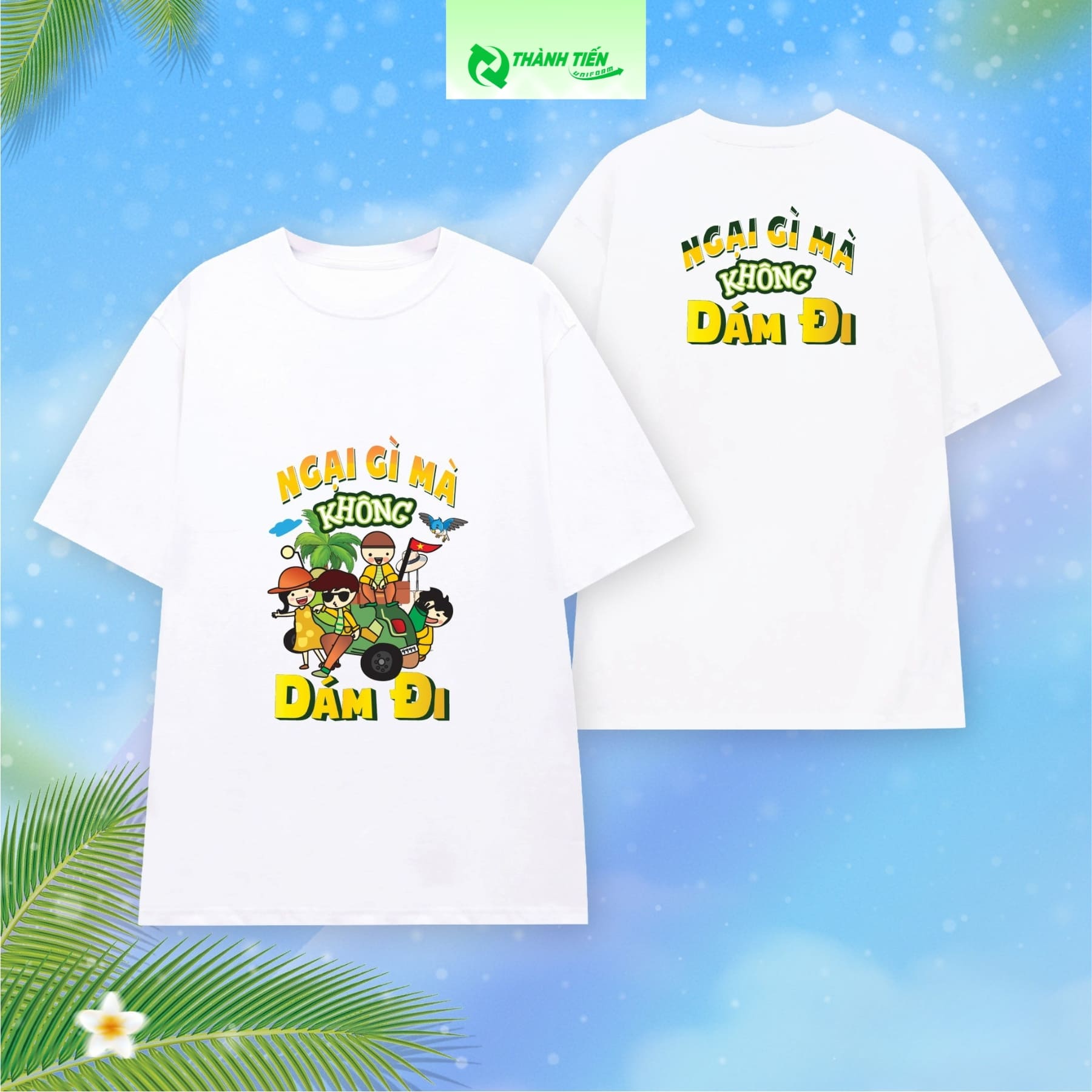 Mẫu Áo Thun Nhóm In Slogan Nhây Cho Hội Bạn