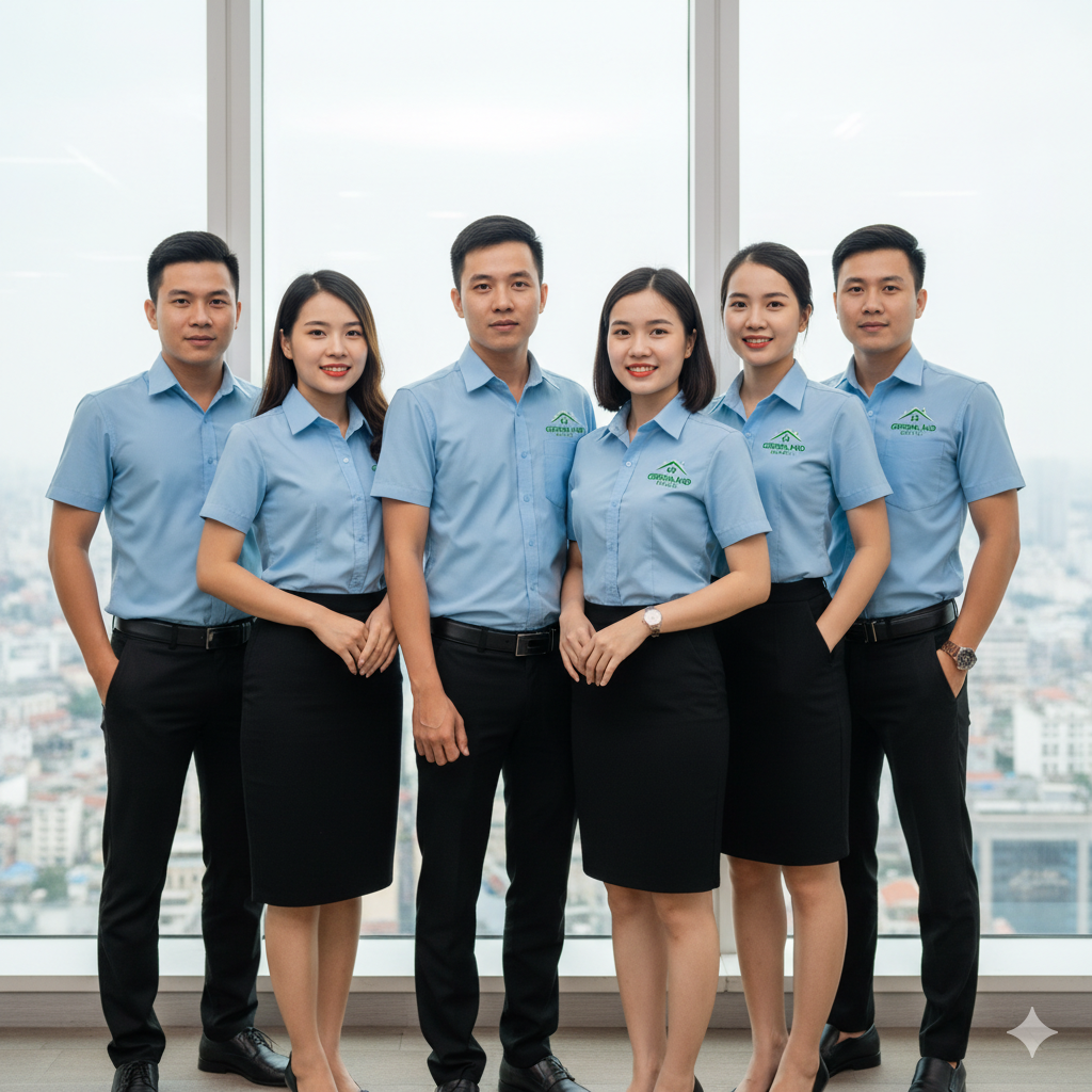 mẫu đồng phục công ty bất động sản đẹp
