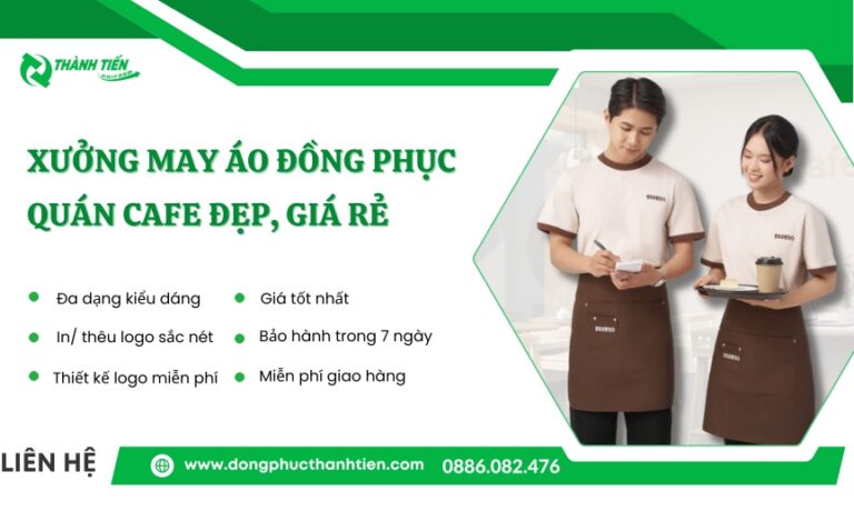 Xưởng May Áo Đồng Phục Quán Cafe Đẹp, Giá Rẻ