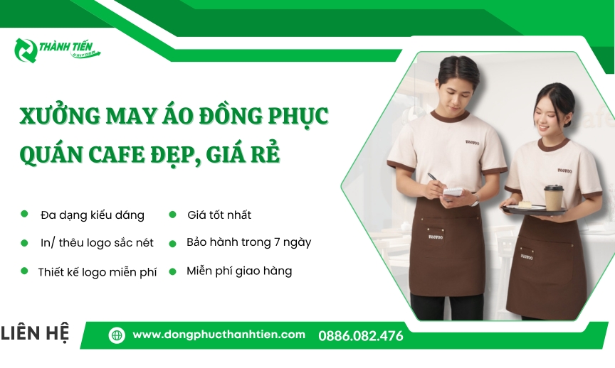 Xưởng May Áo Đồng Phục Quán Cafe Đẹp, Giá Rẻ