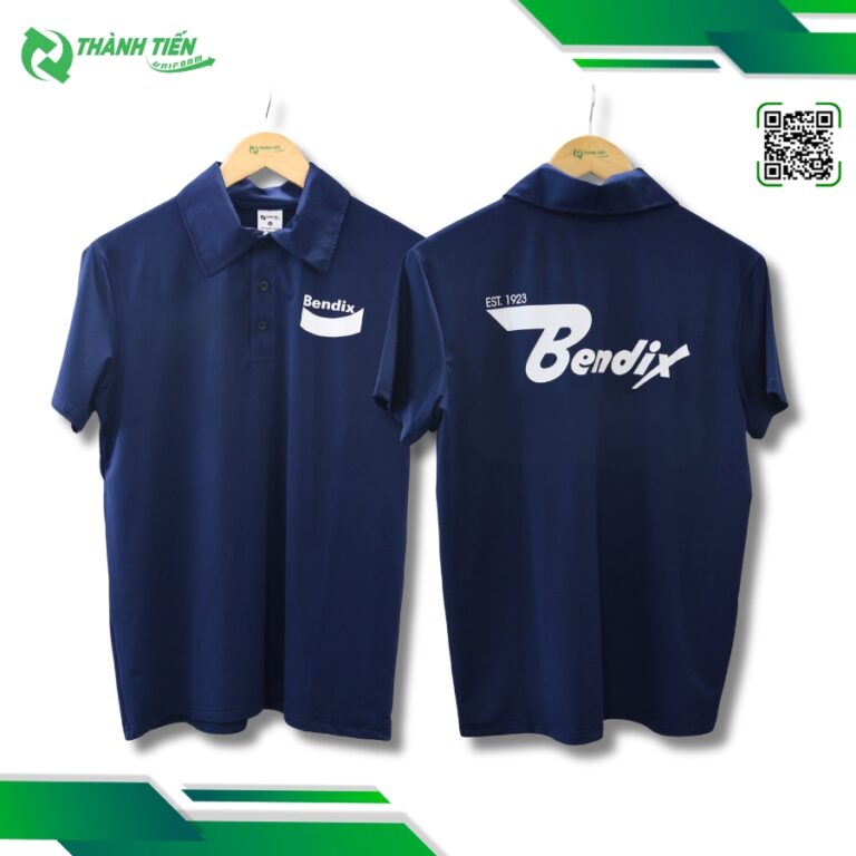 Mẫu Áo Đồng Phục Có Cổ Màu Xanh Đen