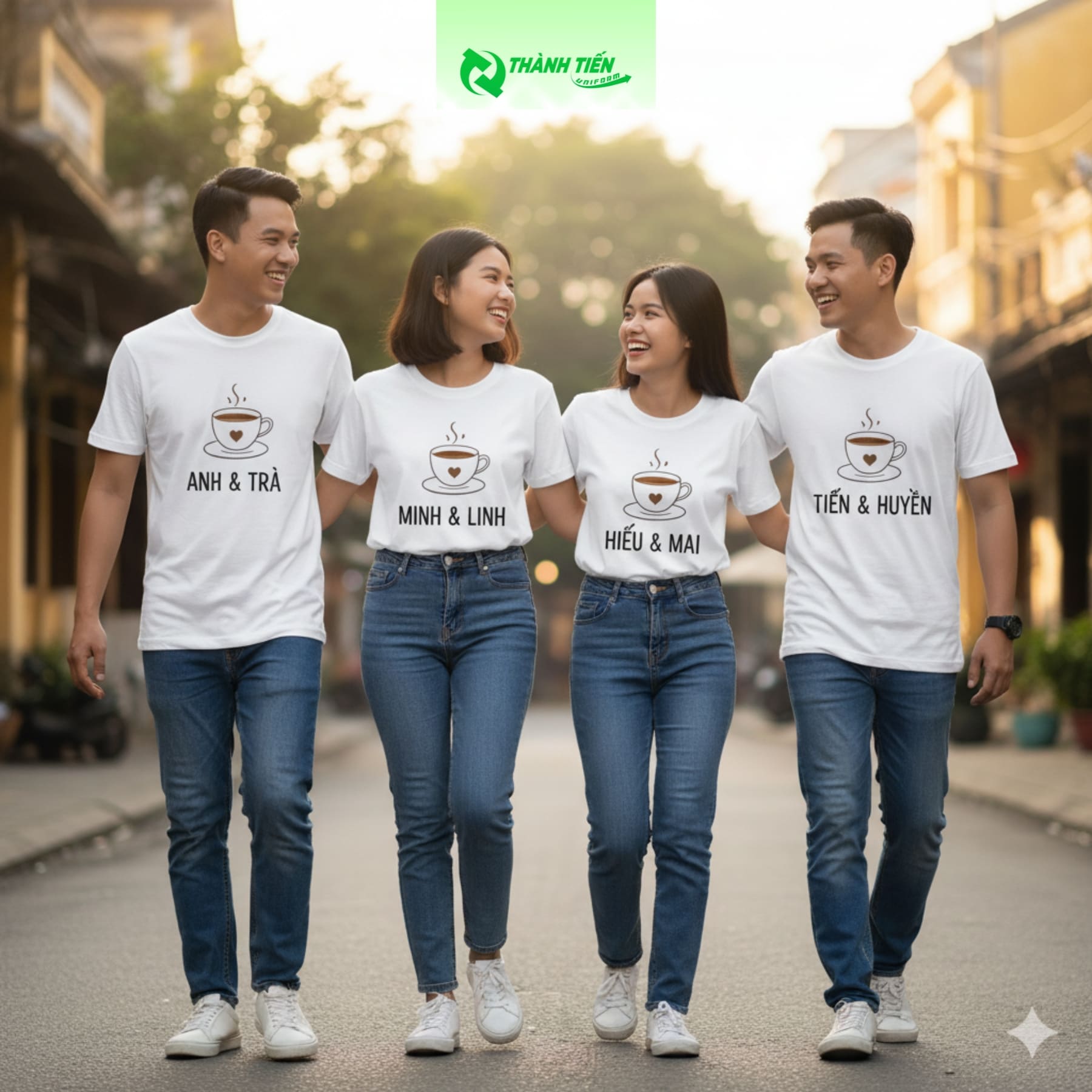 Đặt Áo Nhóm Bạn Thân In Tên Riêng Theo Yêu Cầu 