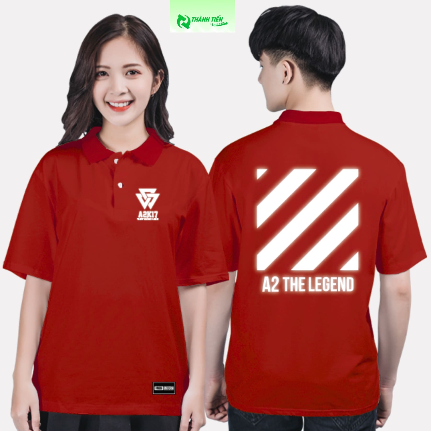 Áo Đồng Phục Nhóm Phản Quang Cổ Polo 