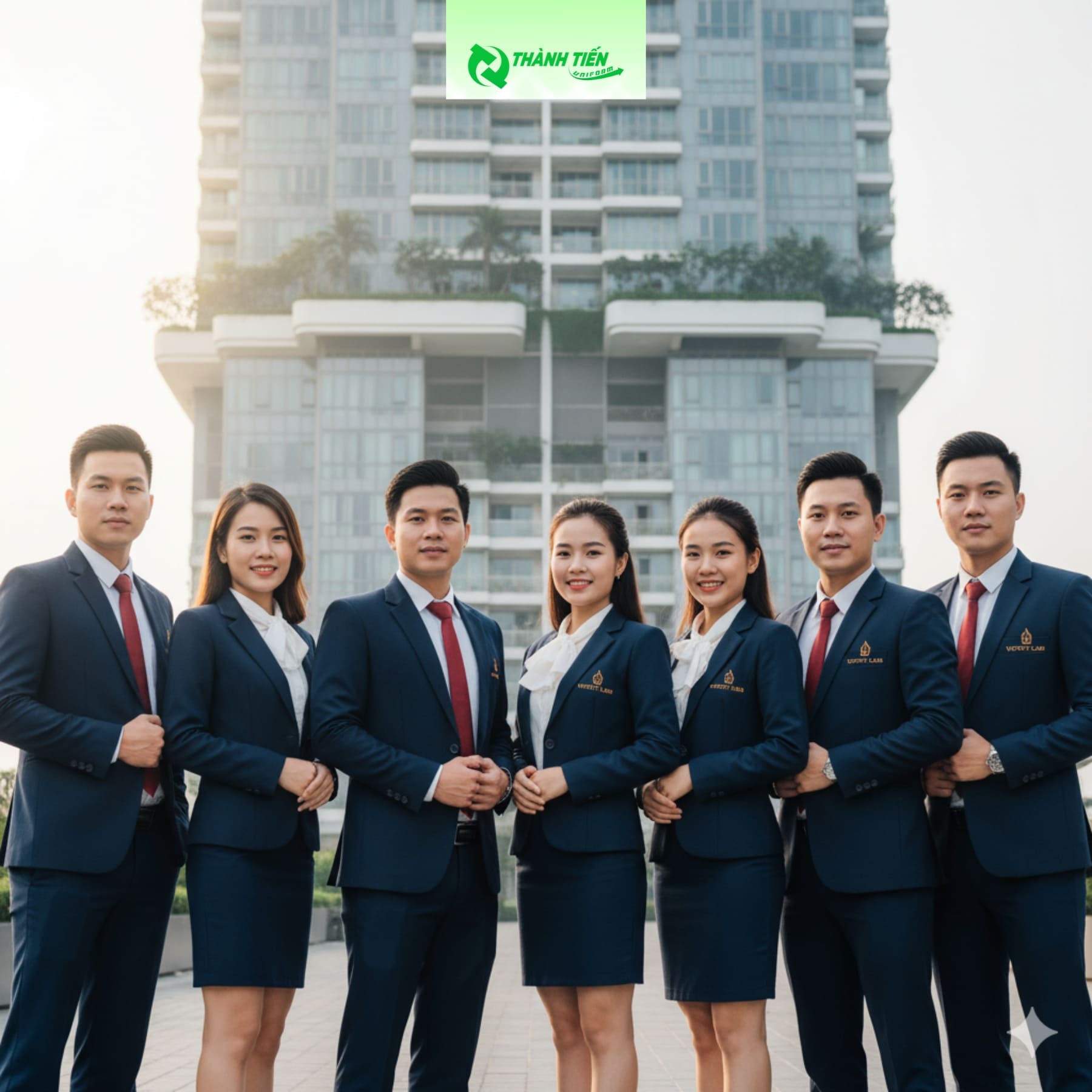 Đồng phục công ty BĐS giúp nâng cao hình ảnh chuyên nghiệp, uy tín