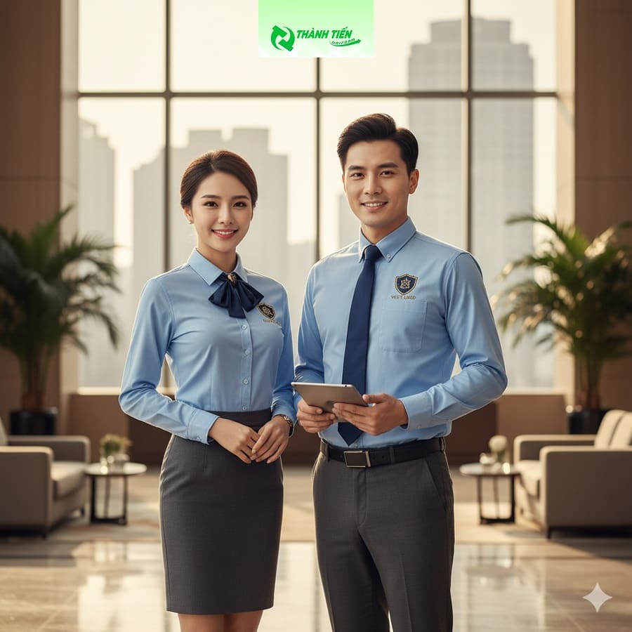Đồng phục chuyên nghiệp giúp quảng bá hình ảnh thương hiệu công ty BĐS