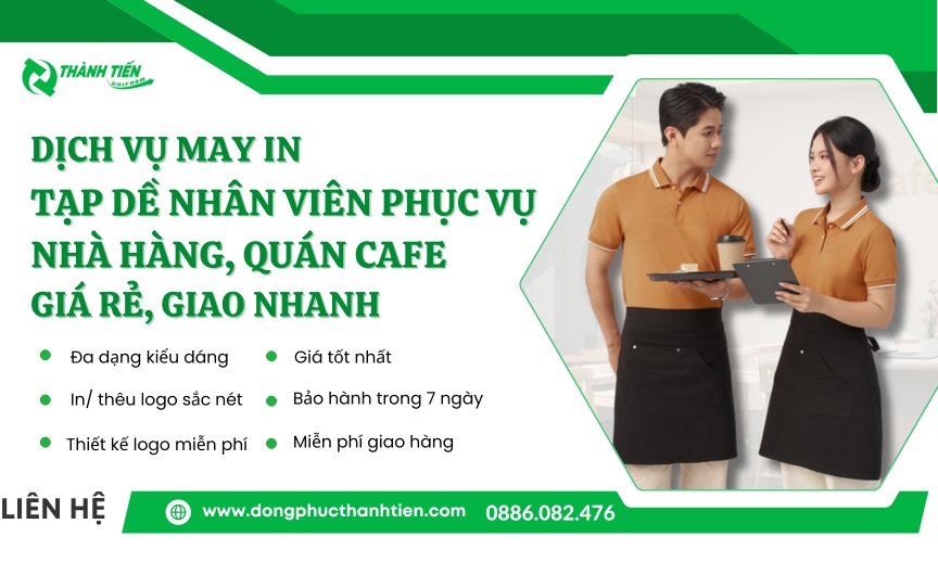 xưởng may tạp dề thiết kế theo yêu cầu