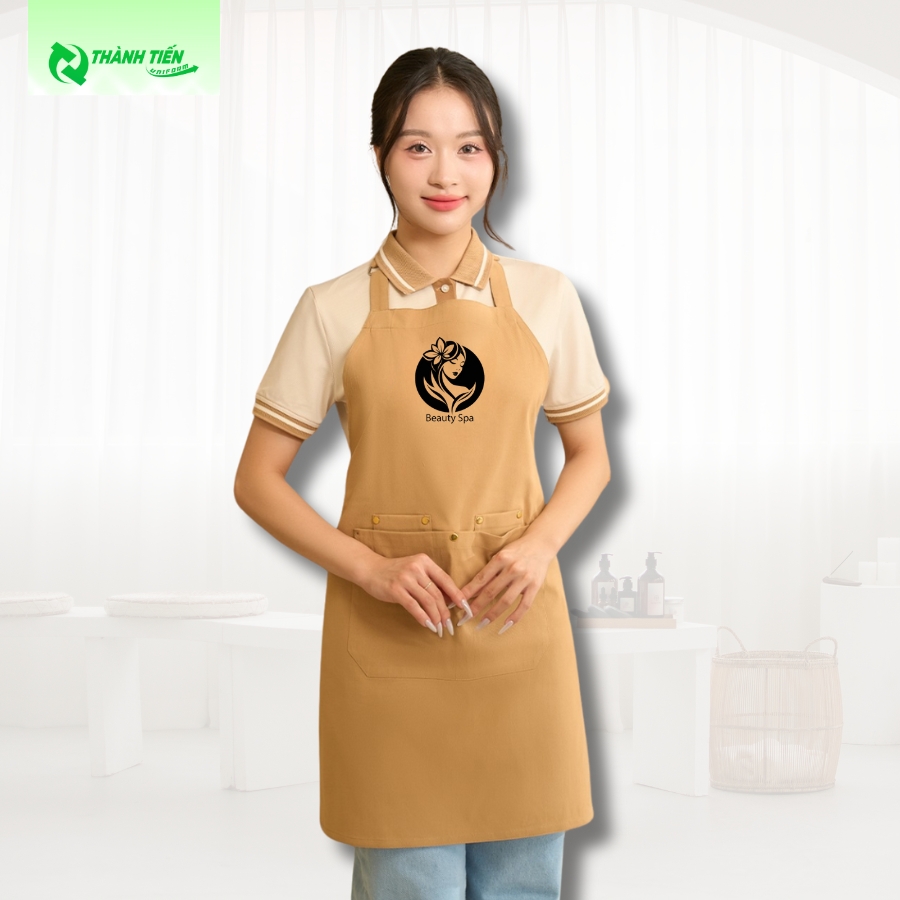 tạp dề spa thiết kế riêng