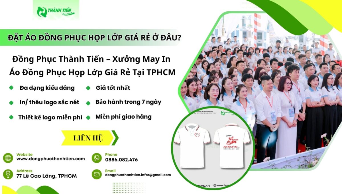 đặt may áo họp lớp 15 năm giá rẻ