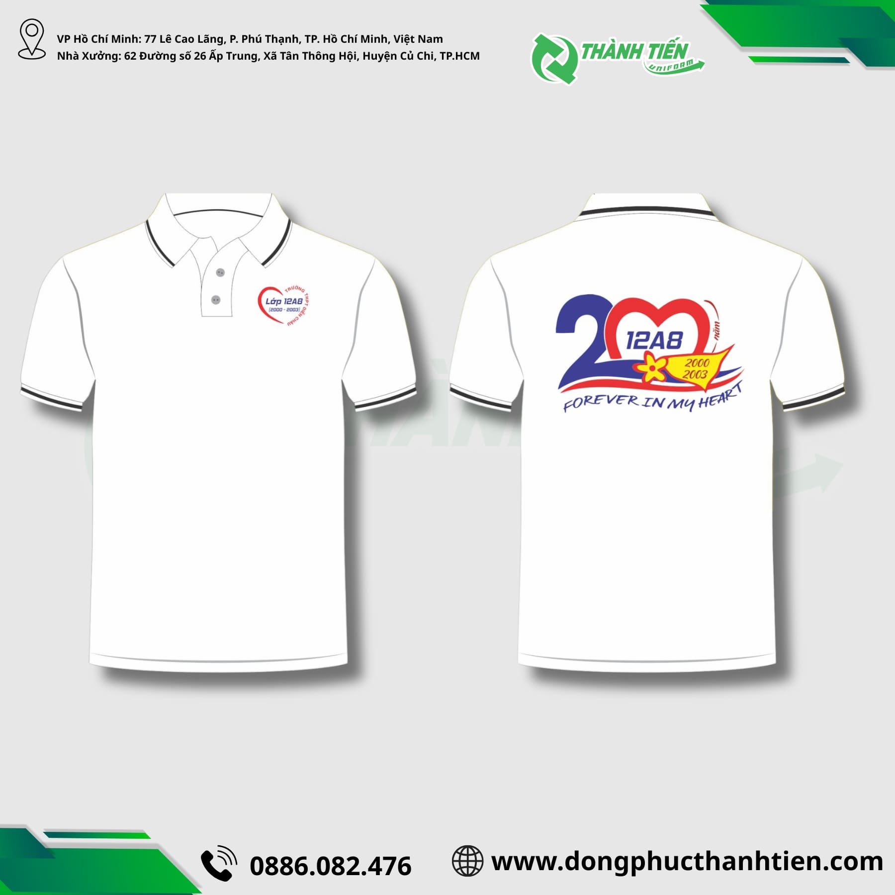 ao dong phuc ky niem 20 nam ra truong 1