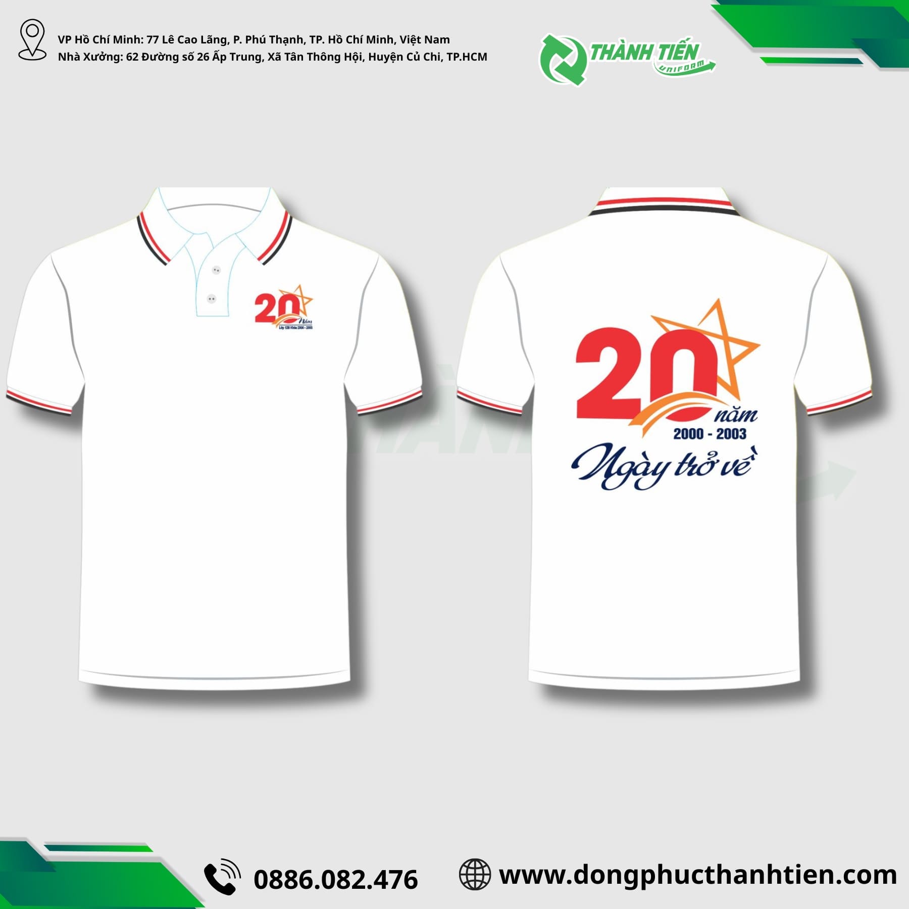 ao dong phuc ky niem 20 nam ra truong 2