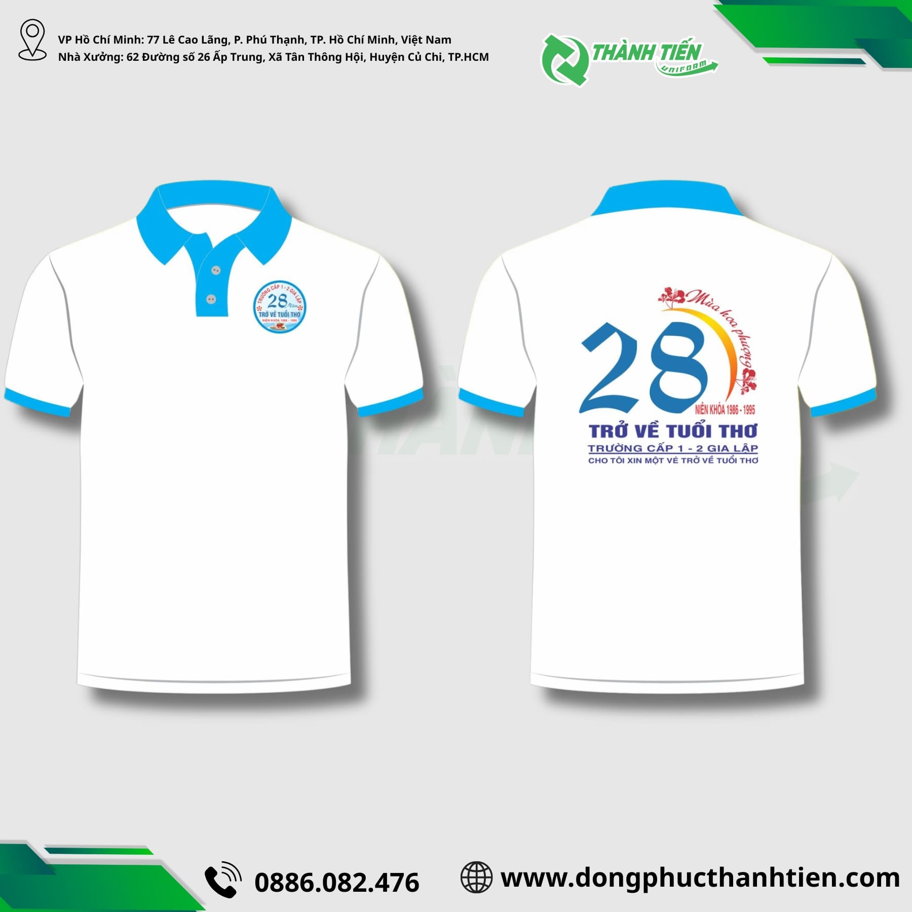 ao dong phuc ky niem 20 nam ra truong 4