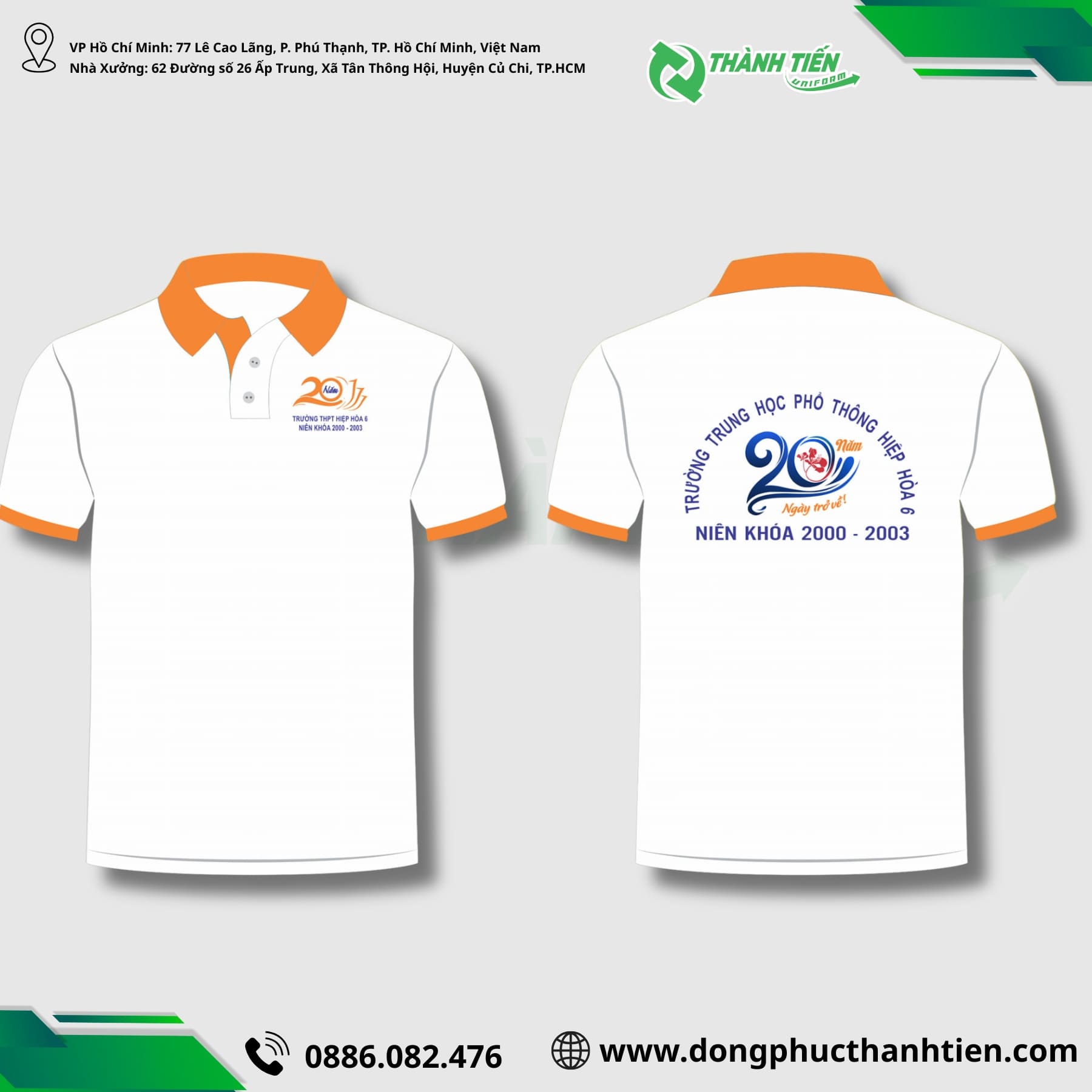 ao dong phuc ky niem 20 nam ra truong 6