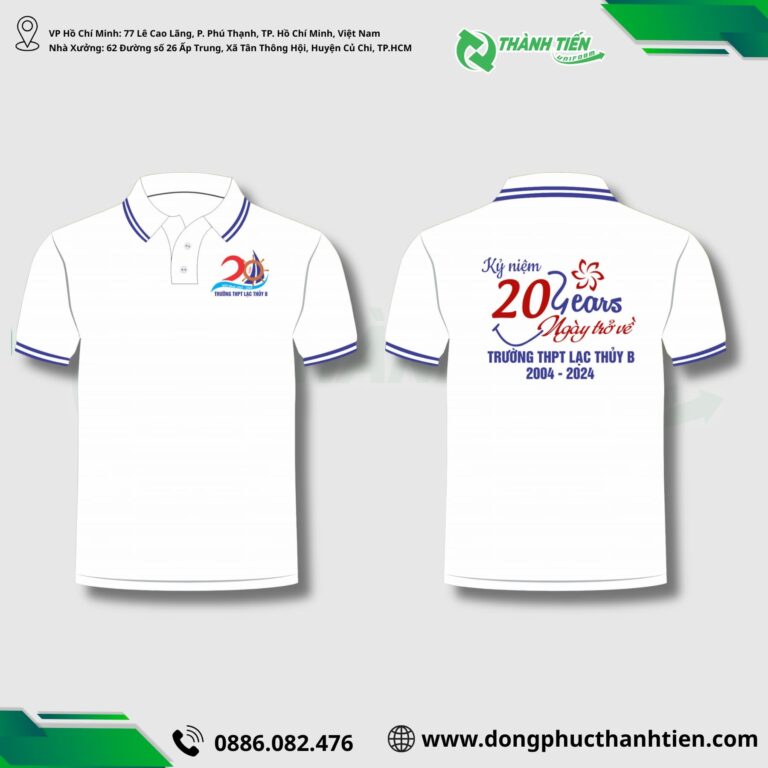 44+ Mẫu áo đồng phục kỷ niệm 20 năm ra trường đẹp, ý nghĩa