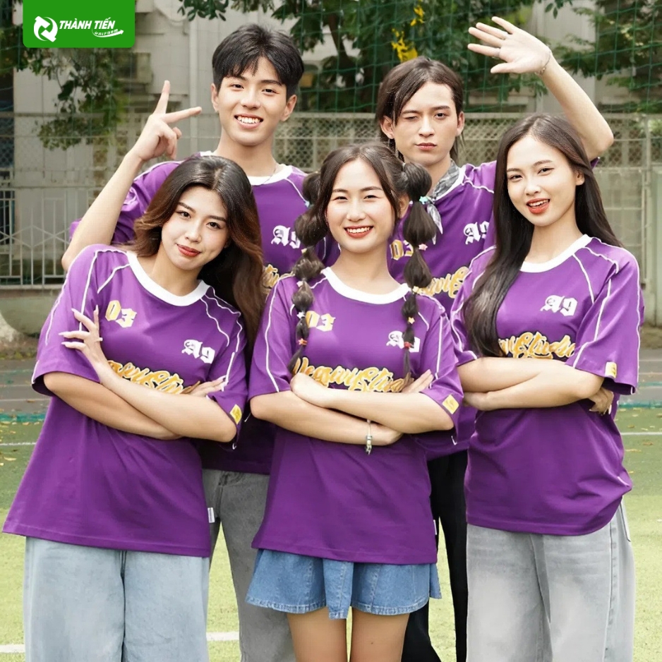 Mẫu Đồng Phục Áo Lớp Màu Tím Đẹp