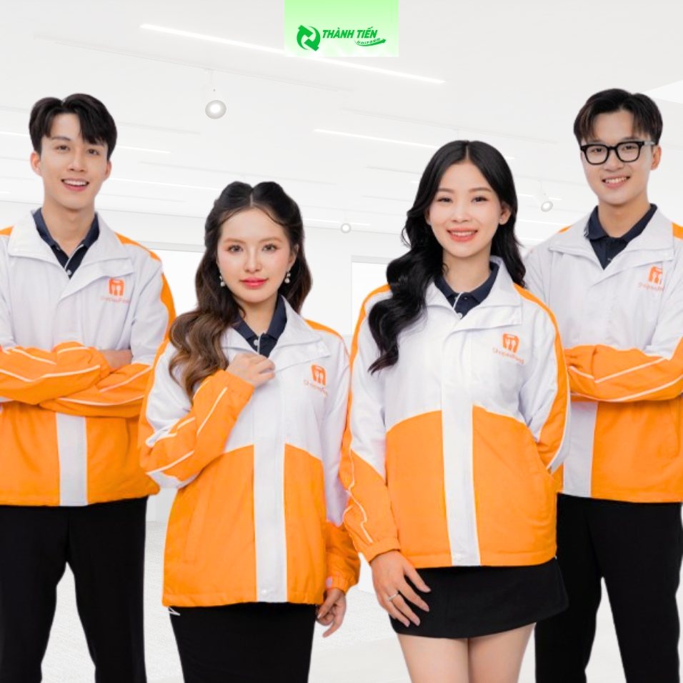 Mẫu áo khoác gió đồng phục đẹp cho sự kiện quảng bá 