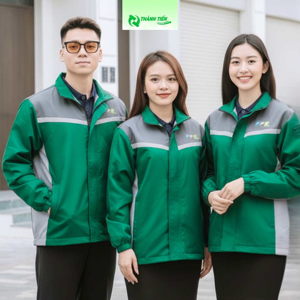 may đồng phục áo gió giá rẻ