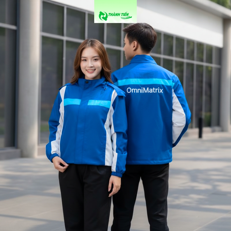 đồng phục áo khoác gió giúp nhận diện thương hiệu mạnh mẽ 