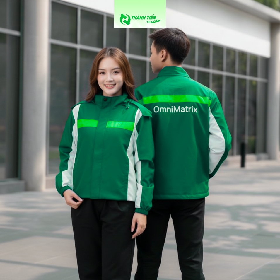 áo khoác gió đồng phục công ty chuyên nghiệp 