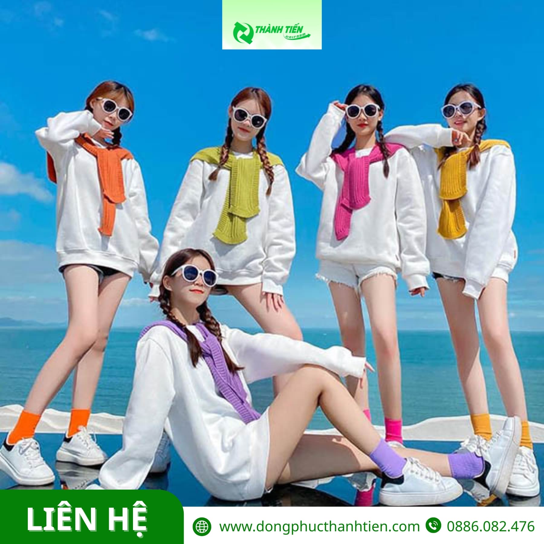 Áo nhóm mùa đông cho nhóm bạn nữ