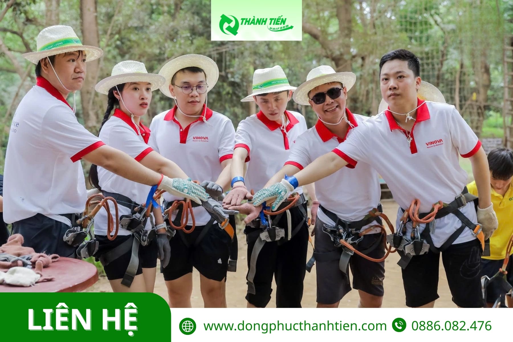 Mẫu áo thun nhóm kiểu dáng cổ polo lịch sự
