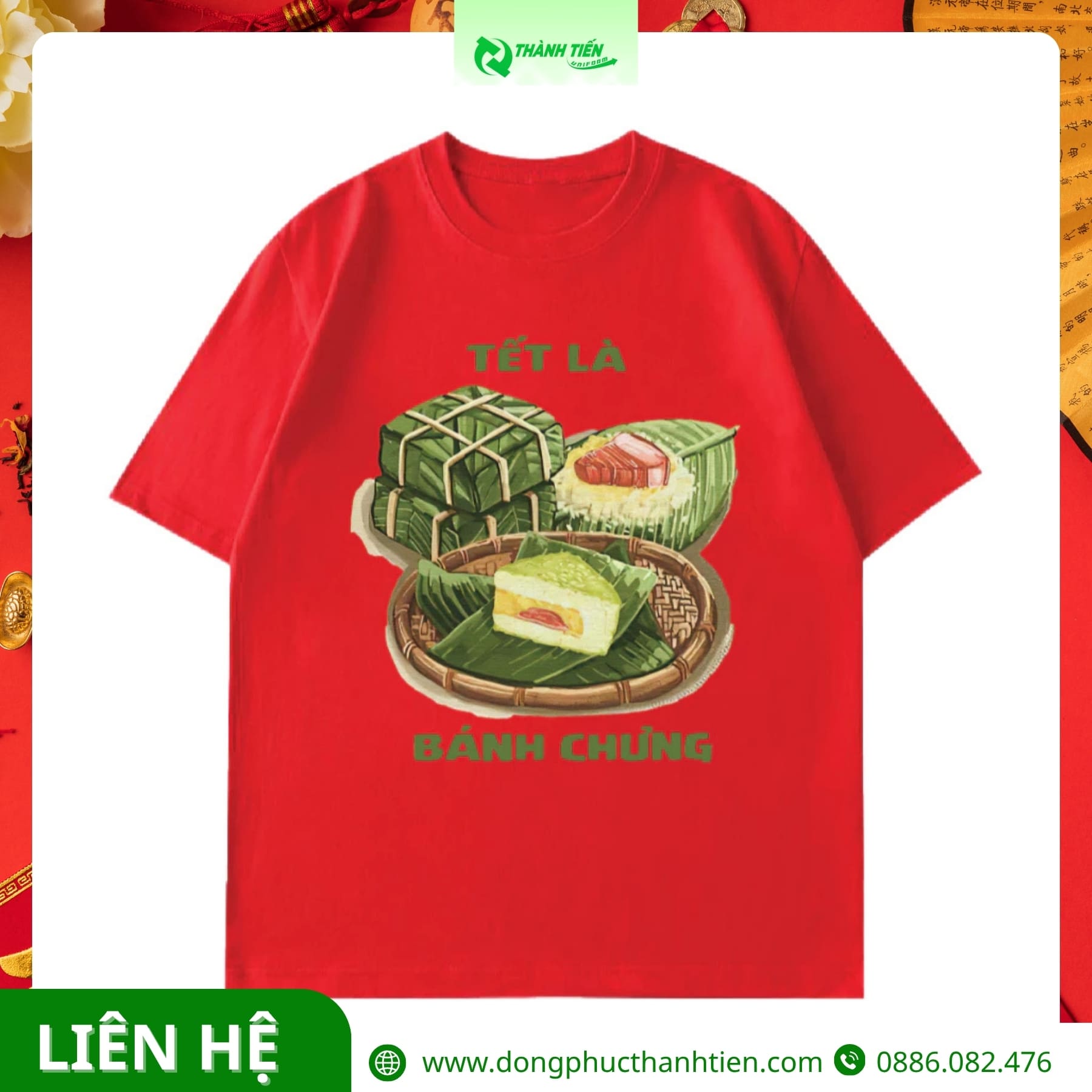 Áo Tết oversize năng động cho nhóm bạn