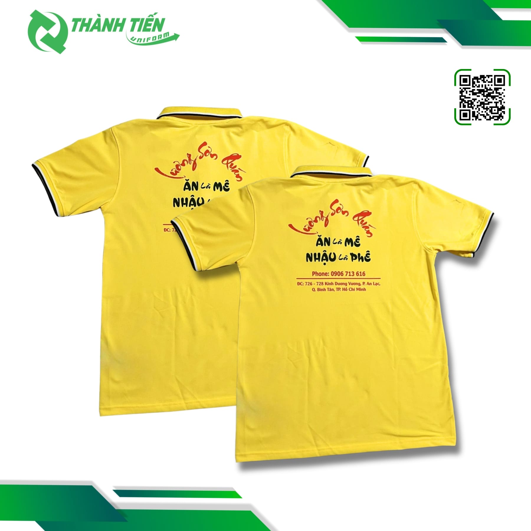 Áo thun Polo nhân viên quán bia 