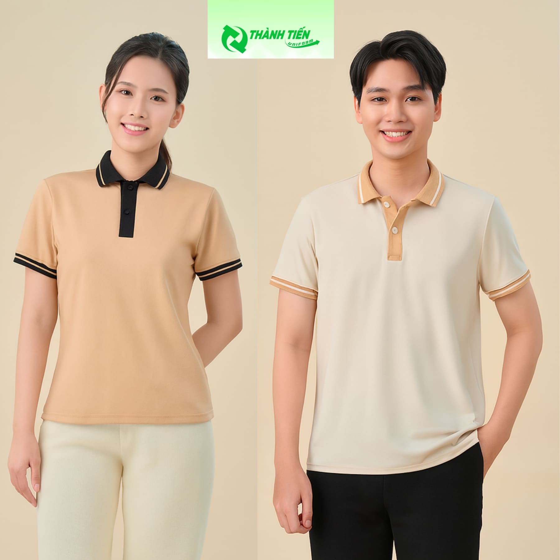 Áo thun polo trơn may sẵn