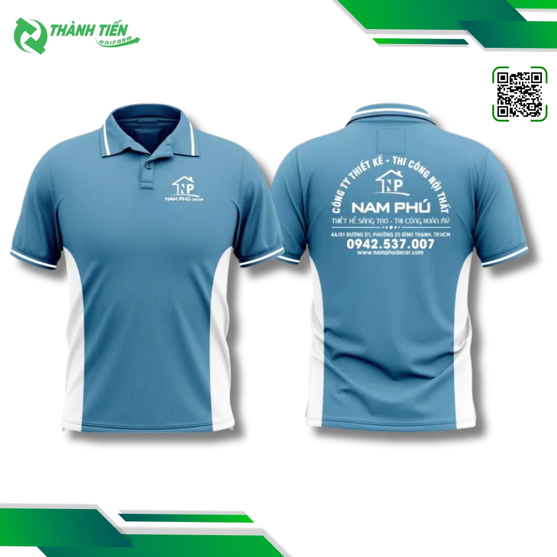 Đồng phục của công ty thiết kế nội thất Nam Phú