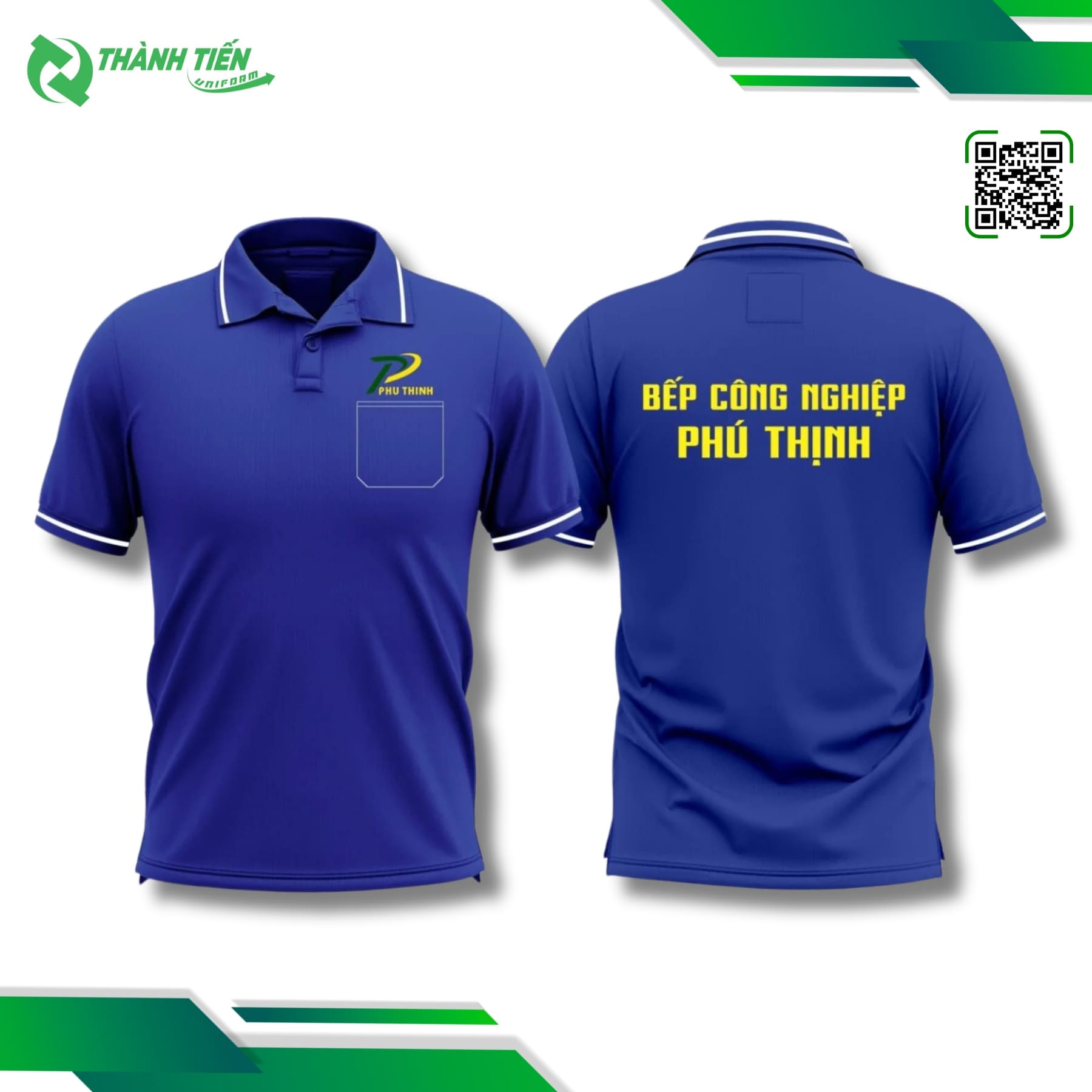 Mẫu áo đồng phục của bếp công nghiệp Phú Thịnh