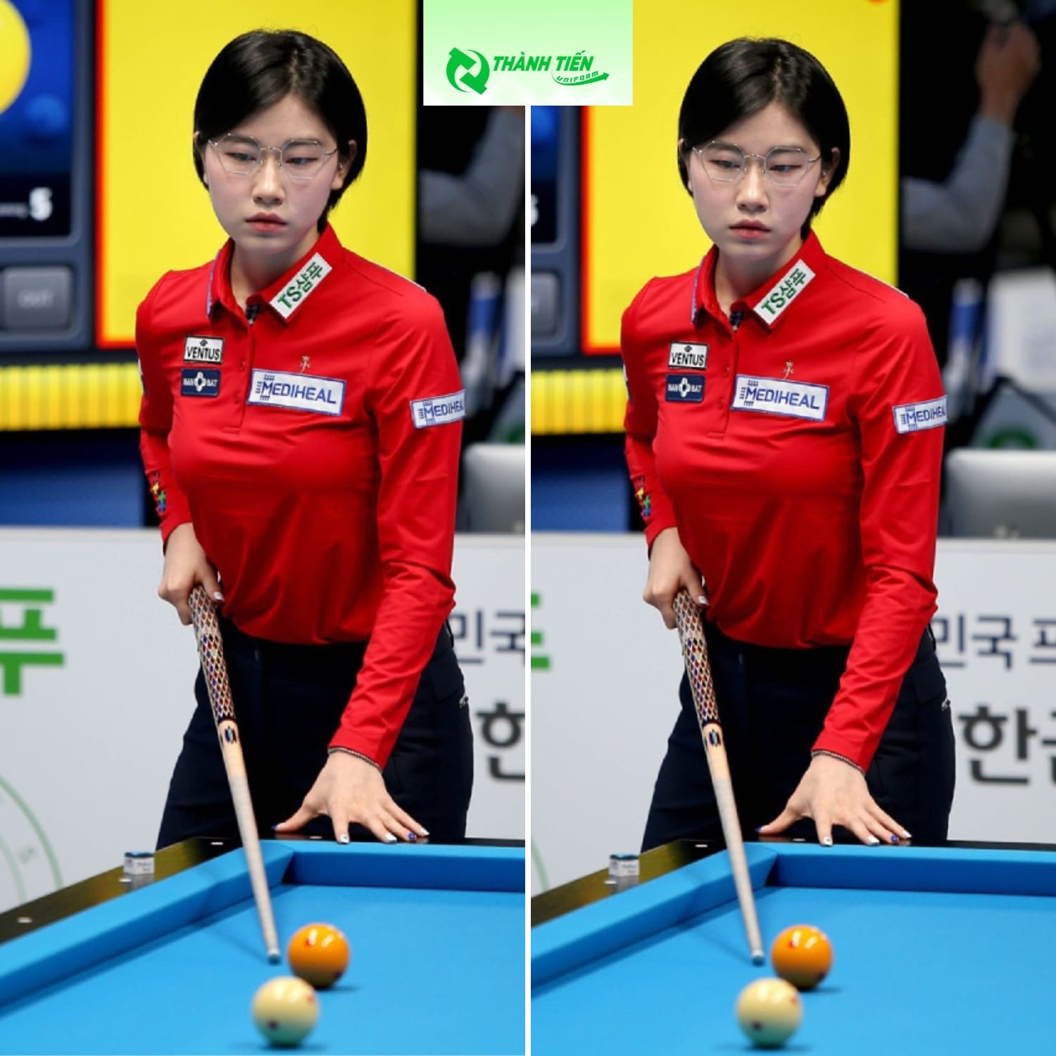 Mẫu áo thi đấu billiard tay dài