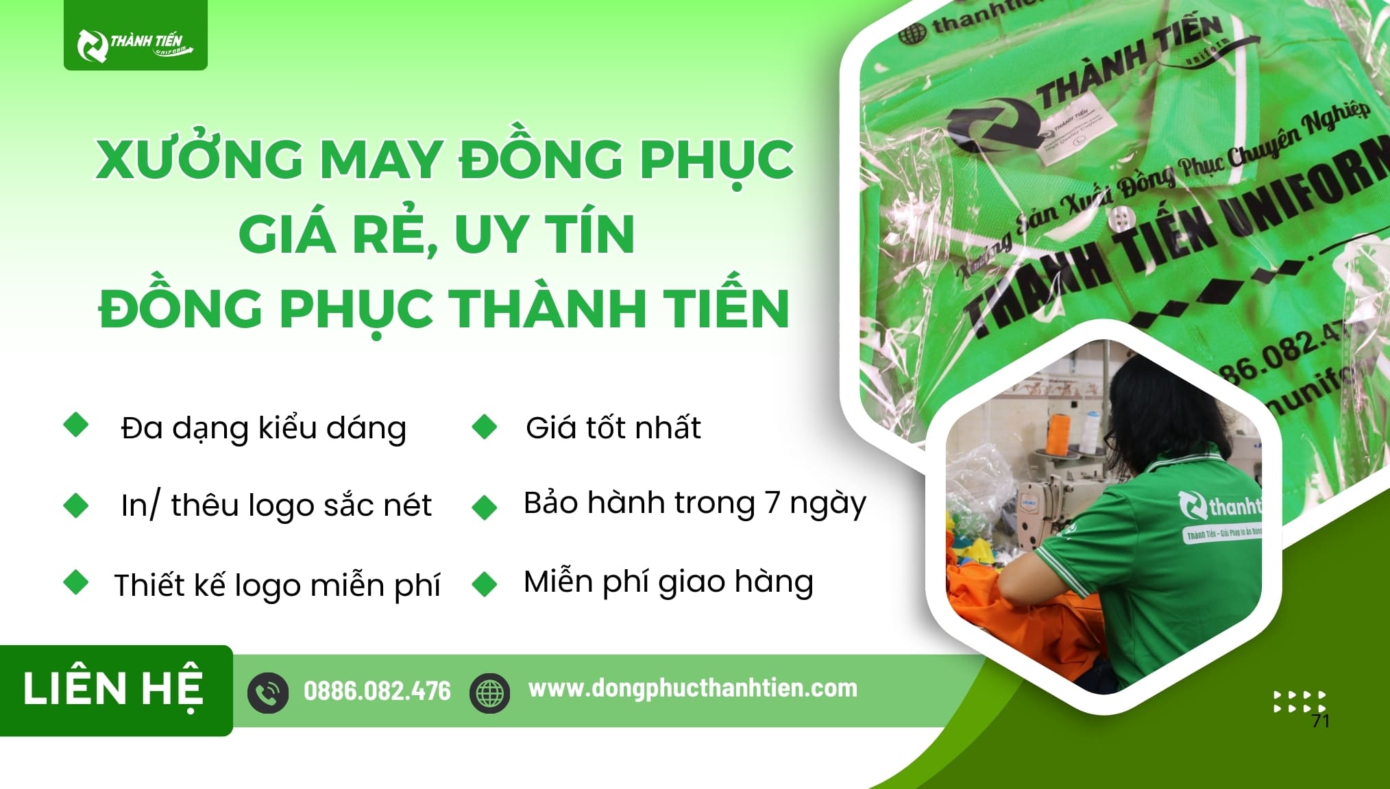 Địa chỉ may đồng phục quán phở giá xưởng