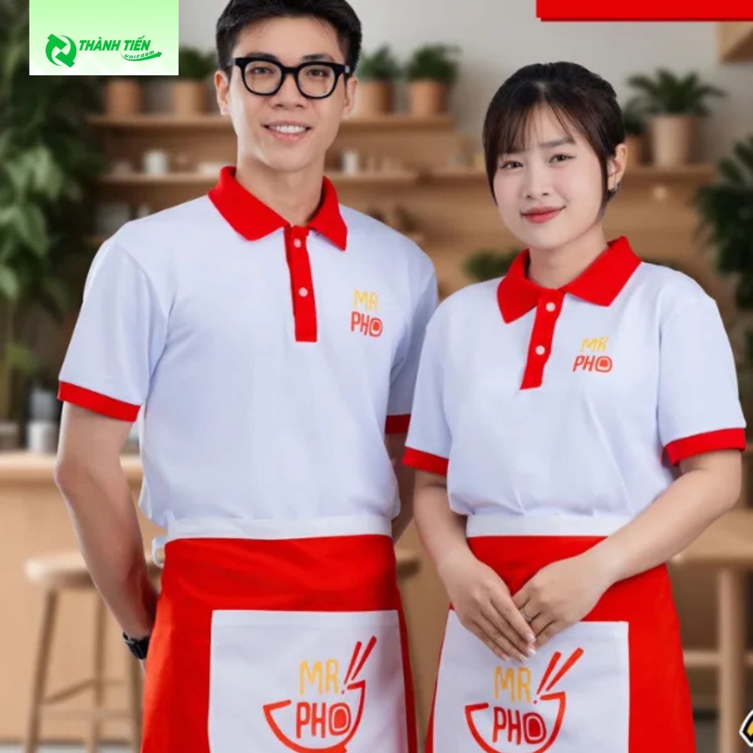 Áo polo thun đồng phục nhân viên phục vụ tiệm phở