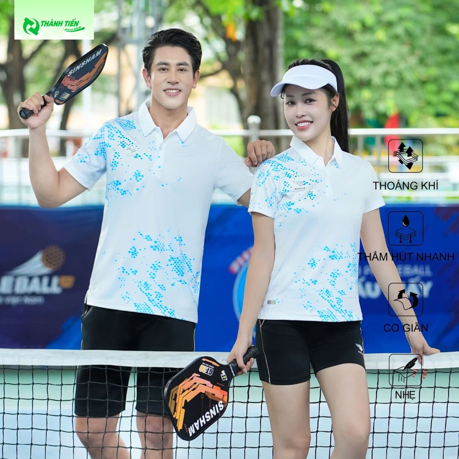 Mẫu áo polo Pickleball năng động