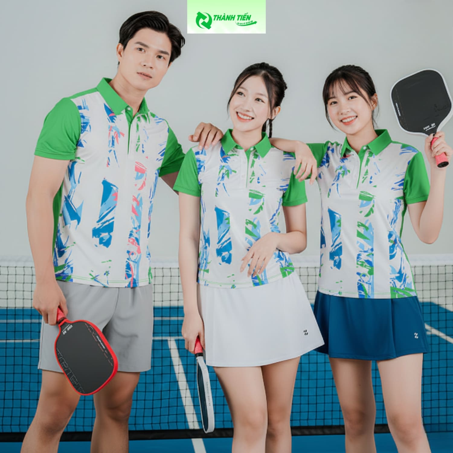Đồng phục đánh Pickleball năng động cho nhóm bạn