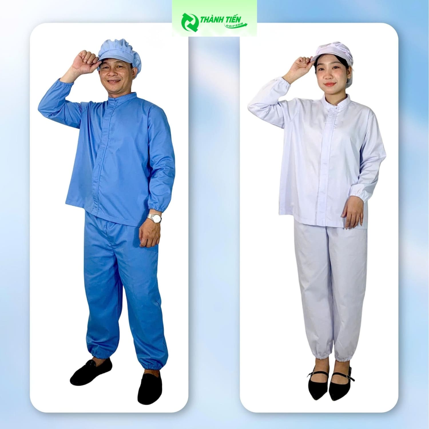 Đồng phục công nhân thực phẩm chế biến thủy hải sản