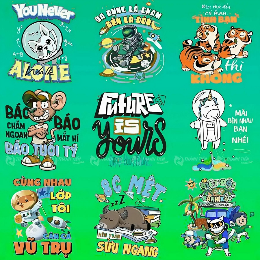 Mẫu logo in áo nhóm độc lạ