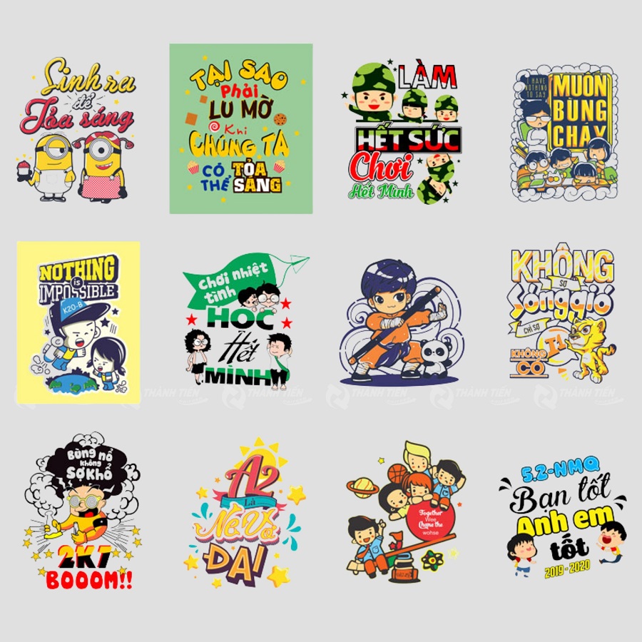 Mẫu logo in áo thun nhóm đẹp