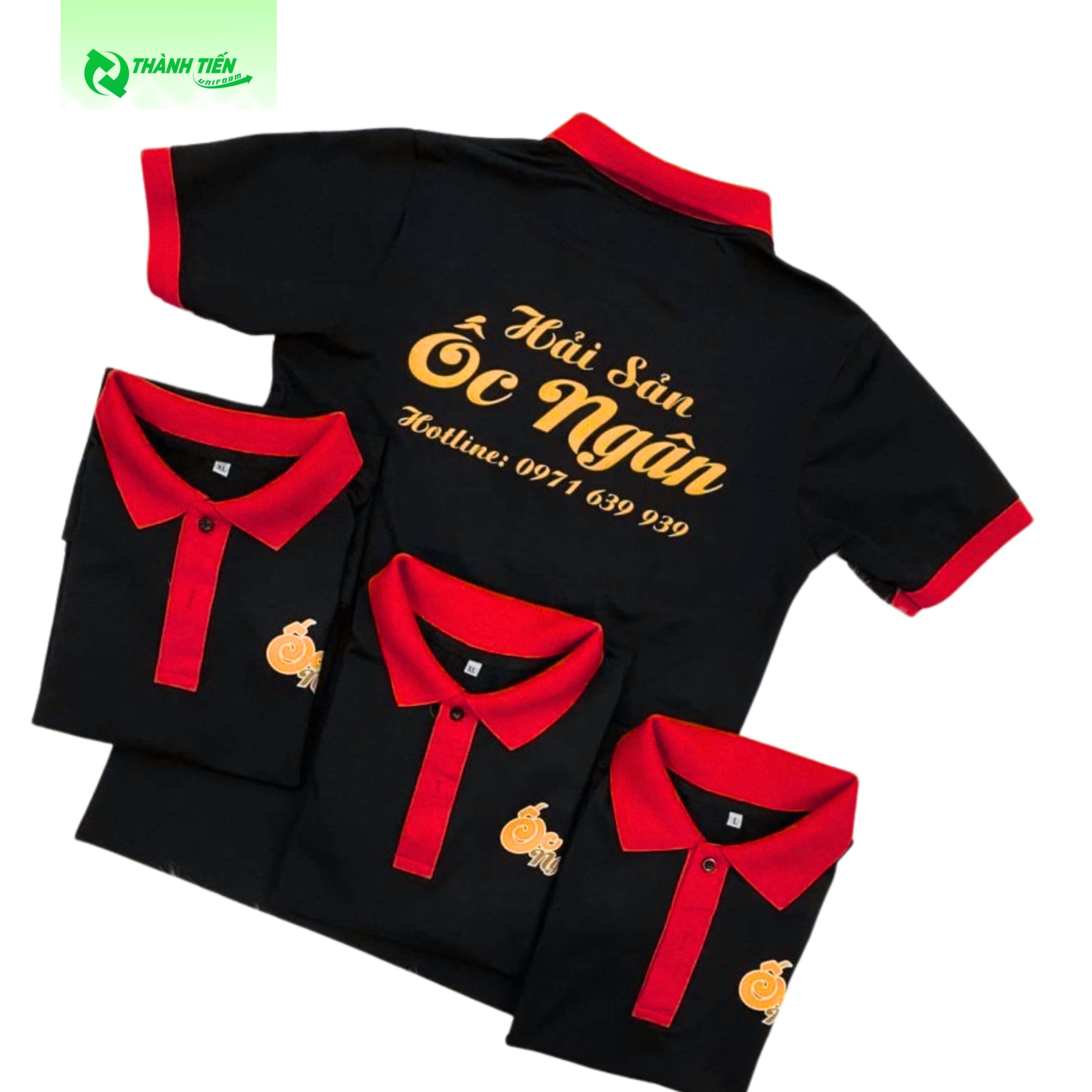 Mẫu áo đồng phục quán ốc bình dân Ốc Ngân