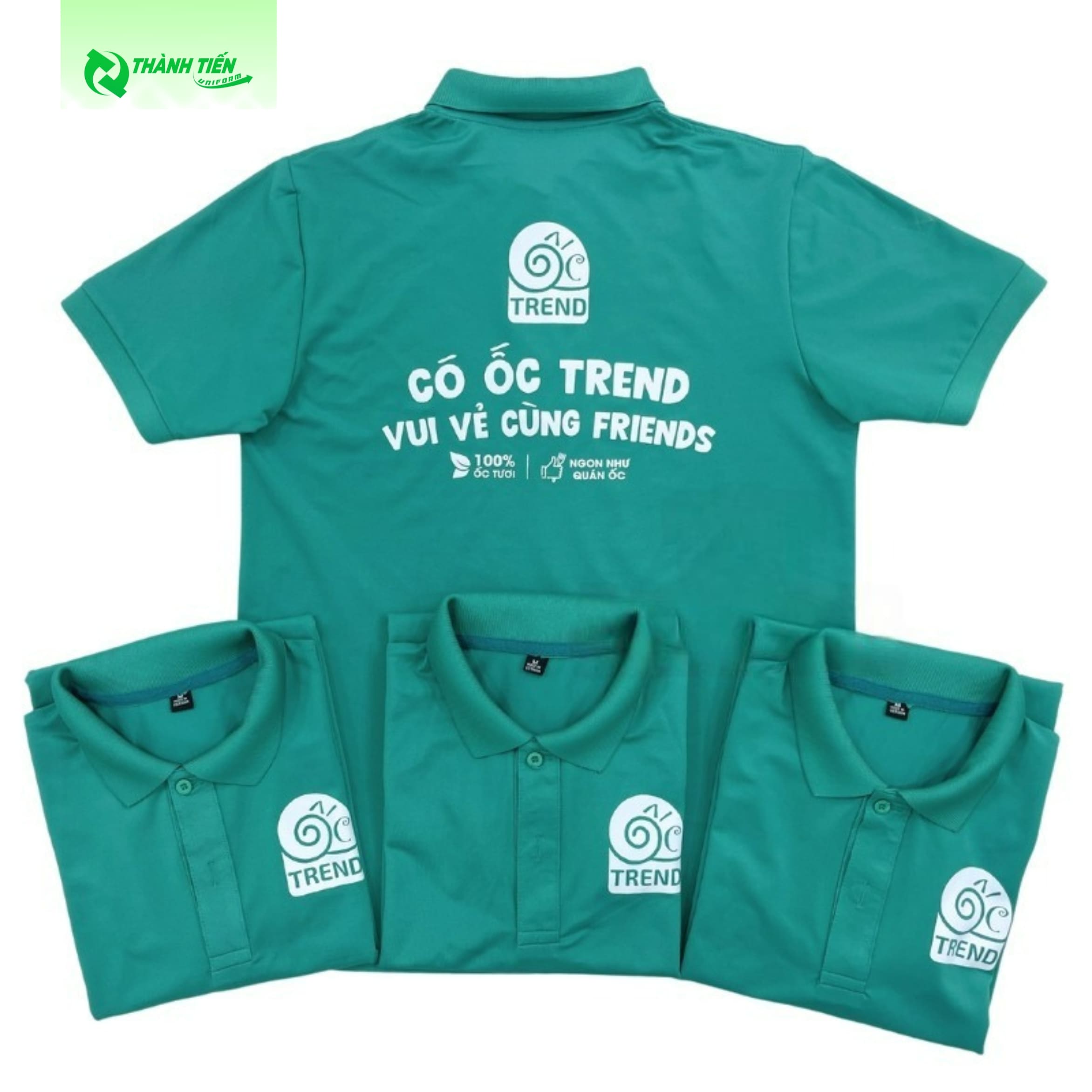 Mẫu áo cổ bẻ đồng phục cho quán hải sản