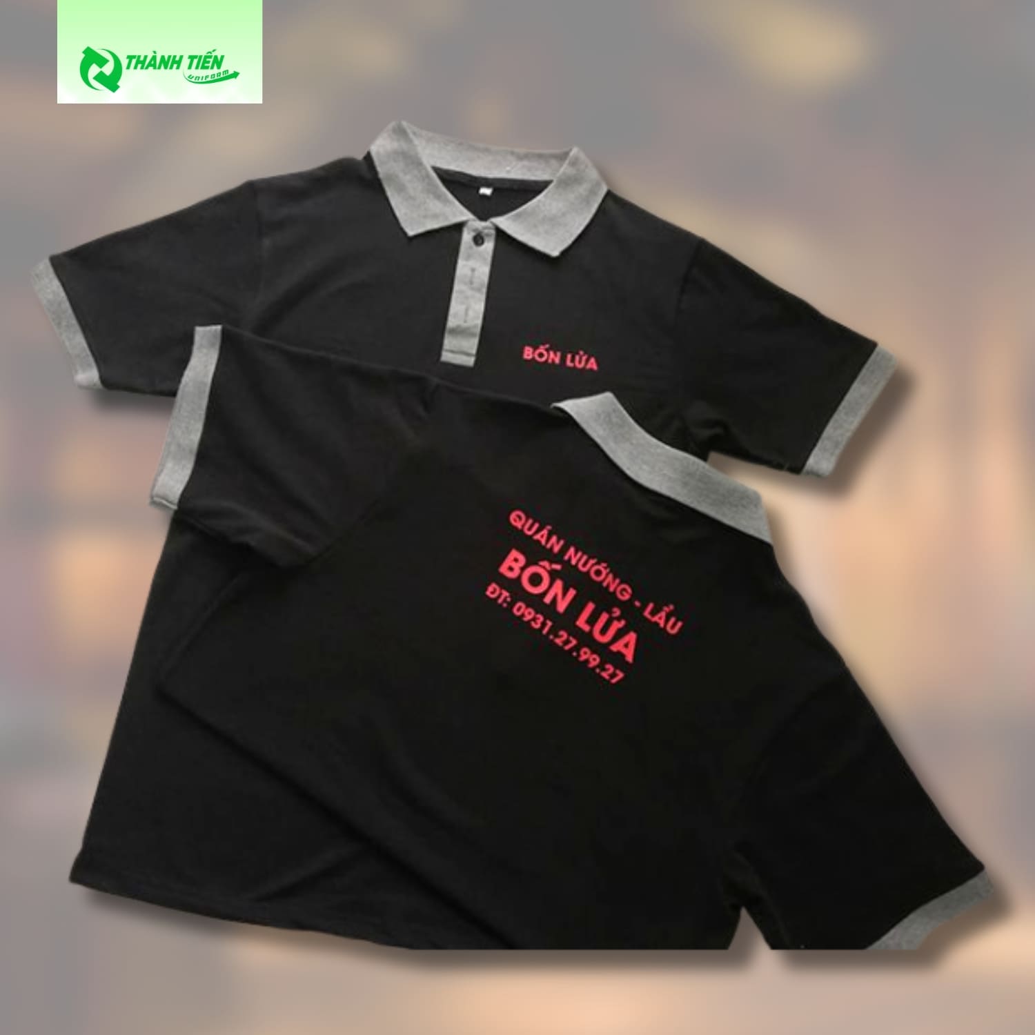 Mẫu áo đồng phục quán lẩu nướng thoáng mát