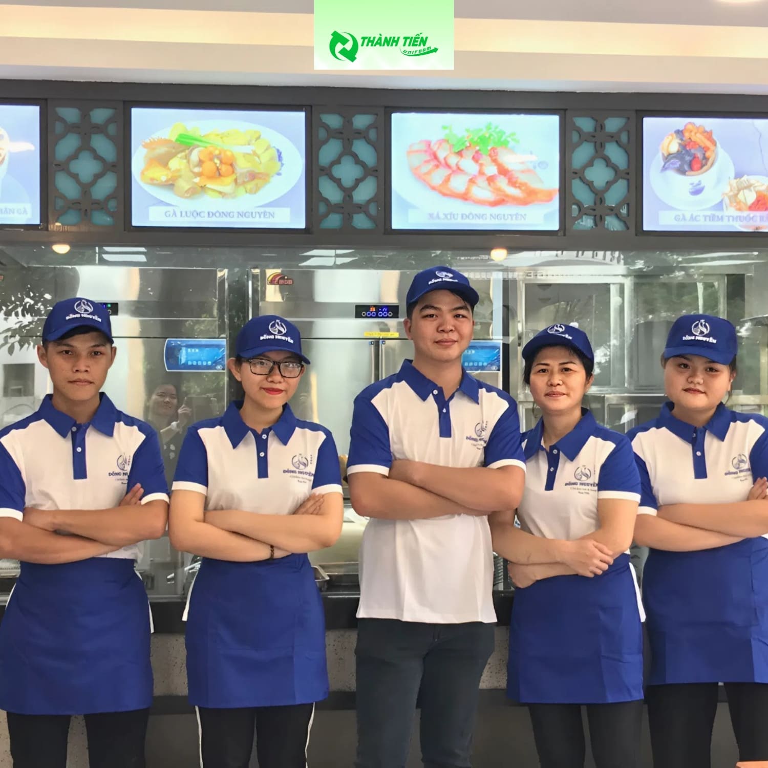 Mẫu áo đồng phục nhân viên quán cơm Đông Nguyên