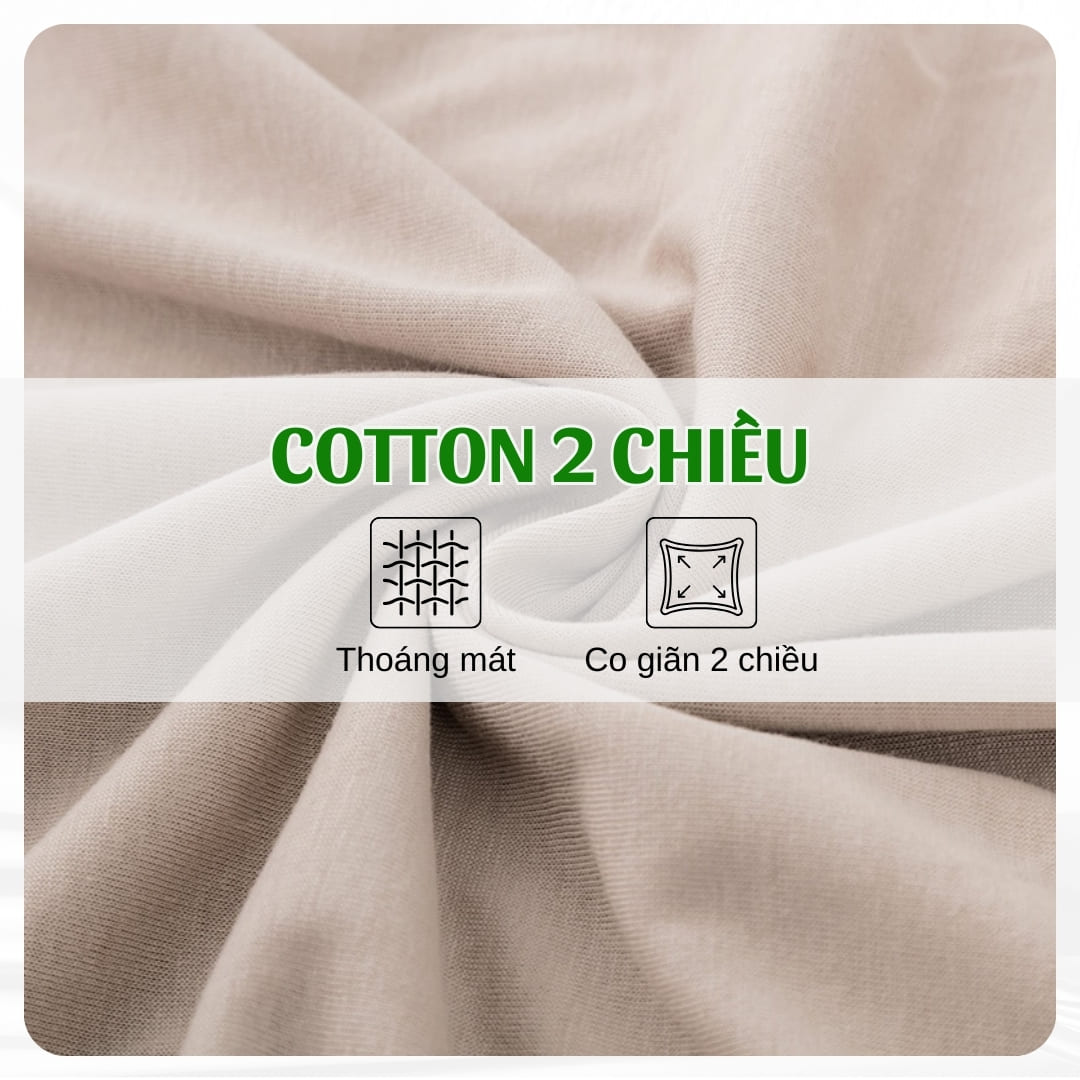 Vải cotton – thoáng mát, dễ giặt