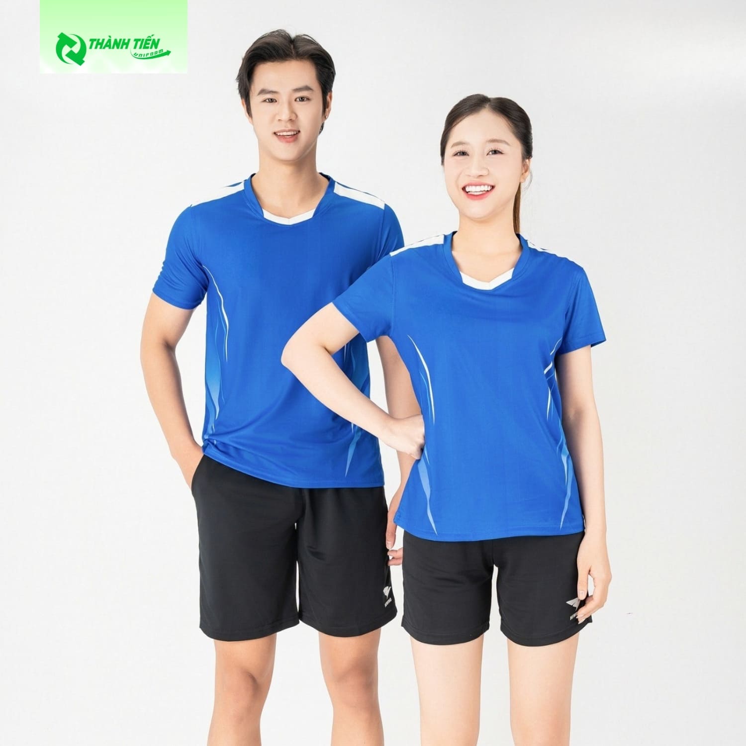 Mẫu áo thun thể thao tập yoga màu xanh dương Mẫu áo thun thể thao tập yoga màu xanh dương