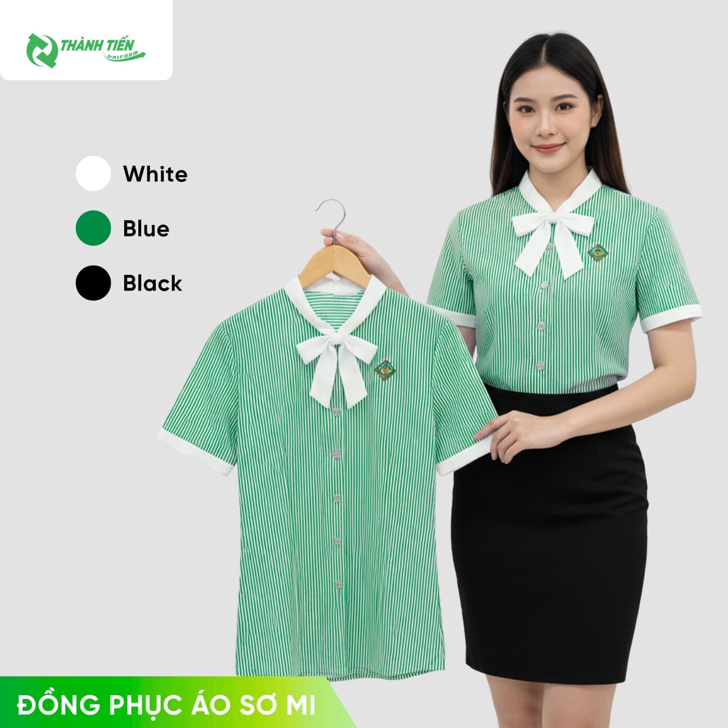 Mẫu áo sơ mi voan công sở nhẹ nhàng,