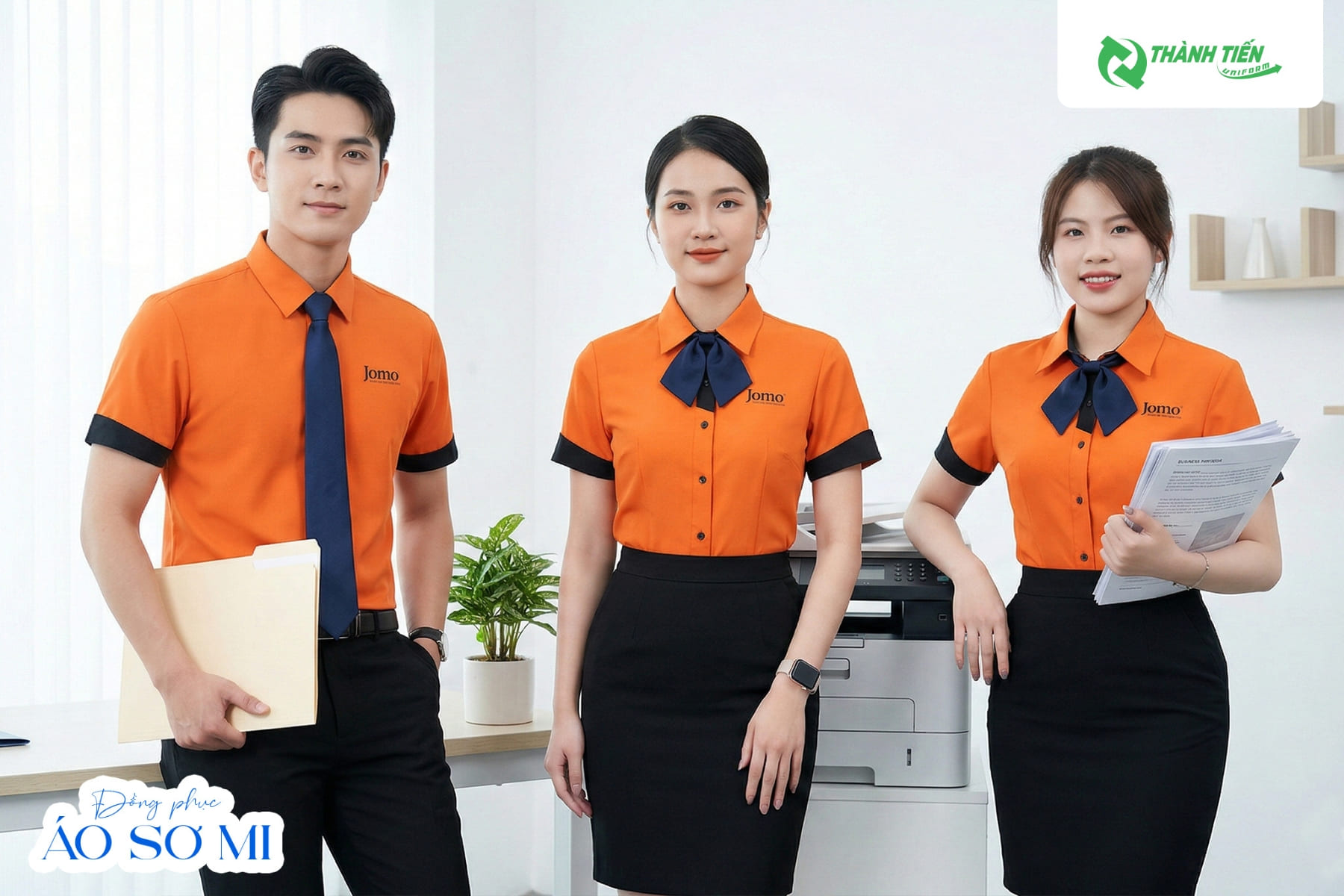 Mẫu áo sơ mi đồng phục công sở đẹp​