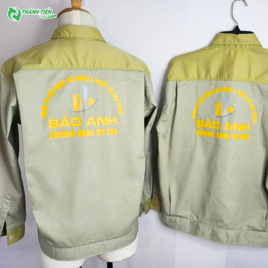 Mẫu áo khoác đồng phục công nhân đẹp