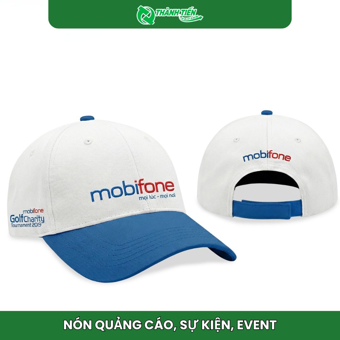 Mẫu nón kết quảng cáo phối 2 màu đẹp